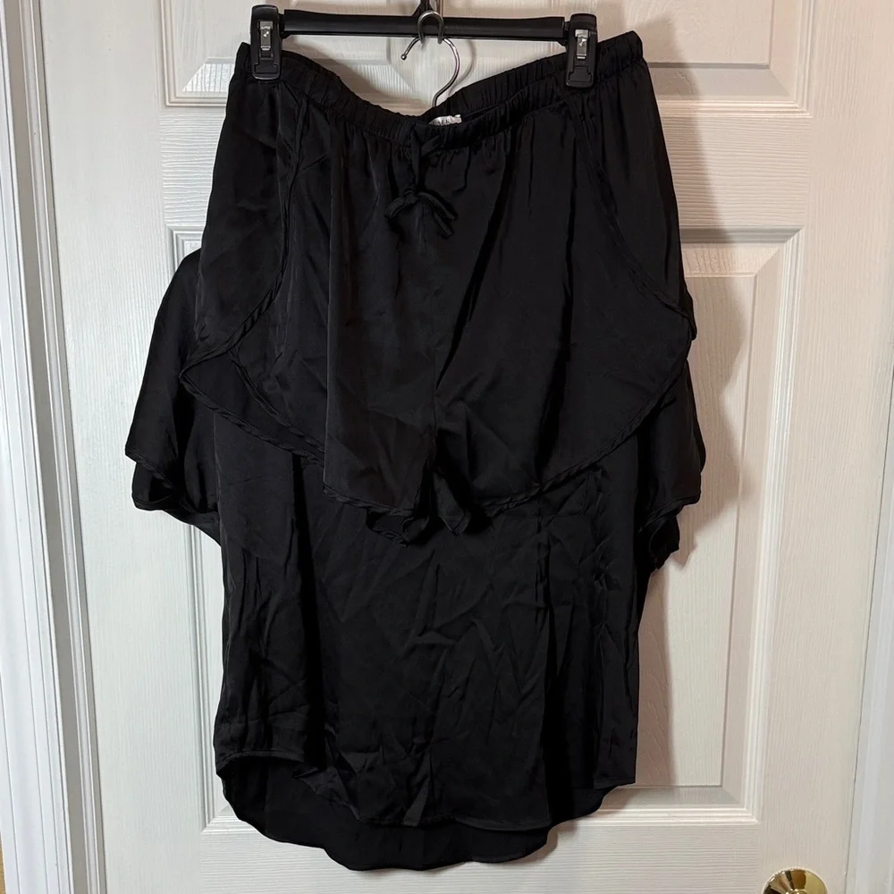Ekouaer Black Satin Pajama Set - Picture 10 of 11